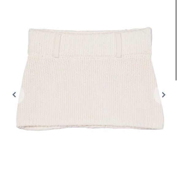 Ciao Lucia Phoebe White Cotton Knit Skirt Cream - Picture 2 of 7